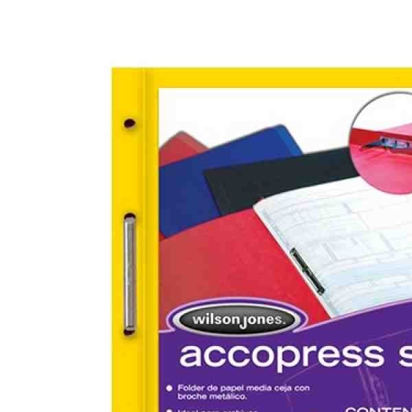 FOLDER CBROCHE CTA. AMARILLO ACCOPRESS P-4552 E.10 C.90